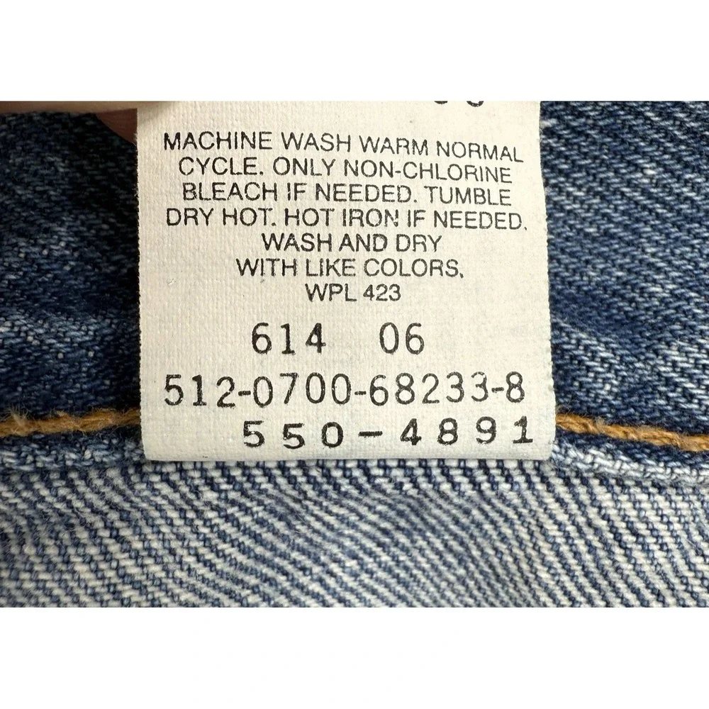 Vintage Levis‎ Jeans Mens 34x32 (Fits 34x30) Blue 550 Tapered Y2K Made In USA